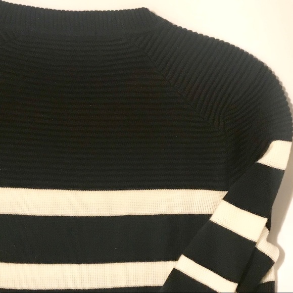 Calvin Klein stripped sweater dress black white - Picture 7 of 8